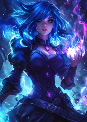 Blue-Haired Mage