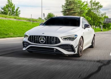 White Mercedes-Benz CLA 35