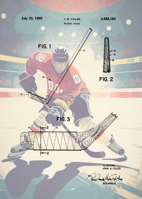 Hockey Stick Patent Art