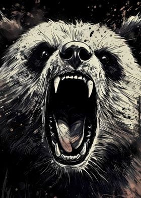 Roaring Bear Illustration