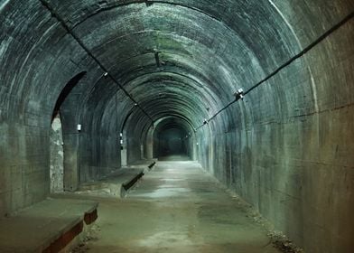 Concrete Tunnel Interior