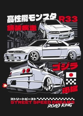 Nissan Skyline R33 Street Speed Dreams