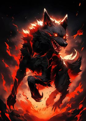 Fiery Wolf