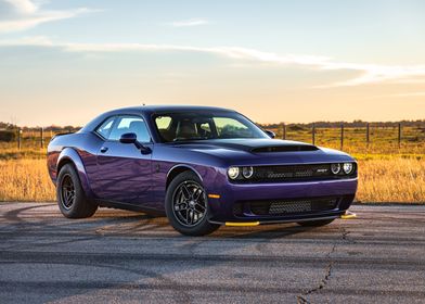 Purple Dodge Challenger