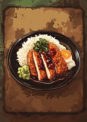 Tonkatsu Illustration