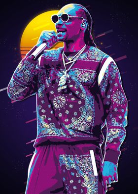 Snoop Dogg Retro Art