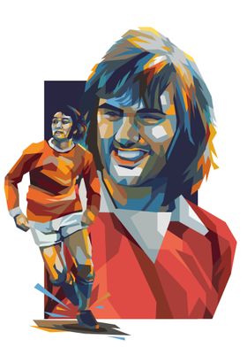 George Best Football Art