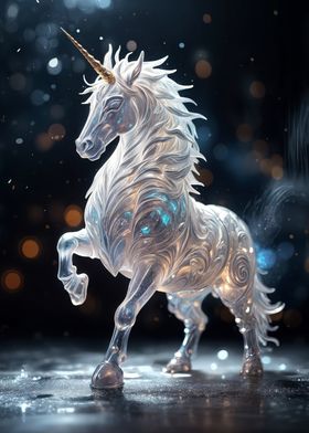 Crystal Unicorn Figurine