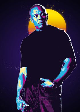 Dr. Dre Retro Portrait