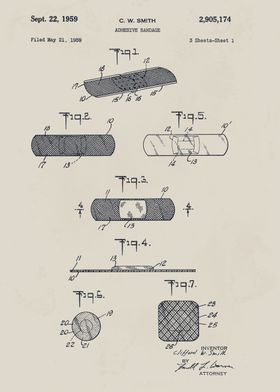 Bandage Patent Drawing