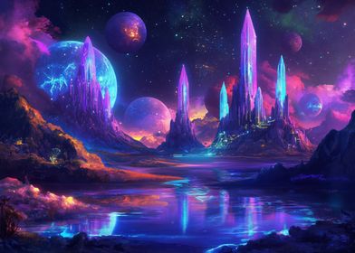 Magical City in Space