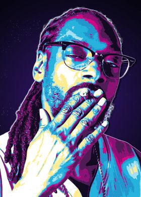 Snoop Dogg Pop Art Portrait