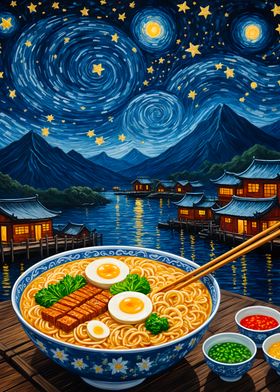 Ramen Starry Night