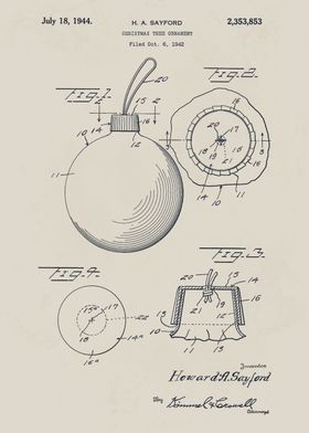 Christmas Tree Ornament Patent