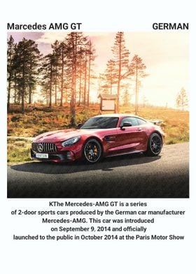 Mercedes AMG GT Sports Car