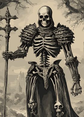 Skeleton Knight Dark Fantasy