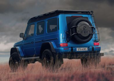 Blue Mercedes G-Wagon