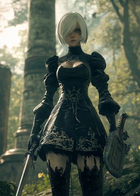 nier automata 2B game