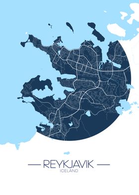 Reykjavik City Map