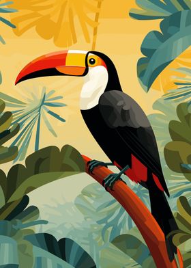 Toucan in Tropical Jungle