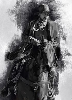 Cowboy on Horseback