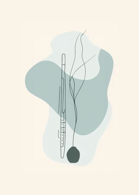 Minimalist Flute Art