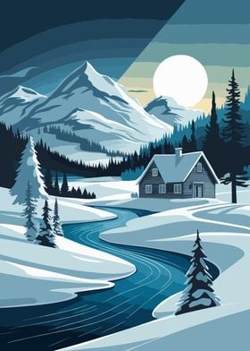 Winter Cabin poster