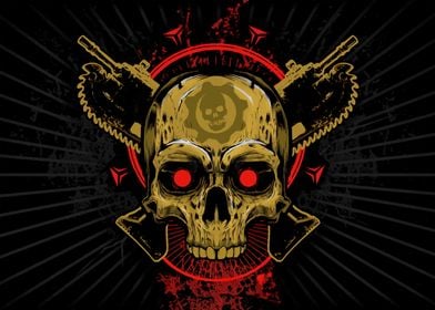 Gears of War Skull Artwork