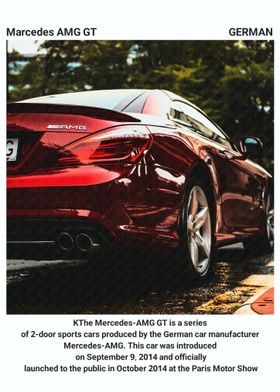 Red Mercedes AMG GT