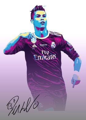 Cristiano Ronaldo Pop Art