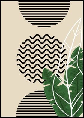 Tropical Geometric Art Print