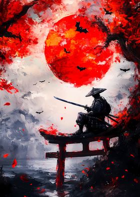 Samurai Under Blood Moon