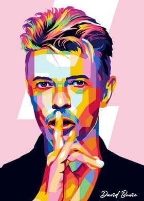 David Bowie Pop Art Portrait