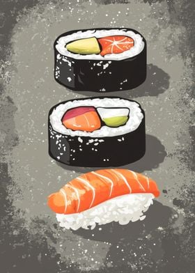 Sushi Illustration