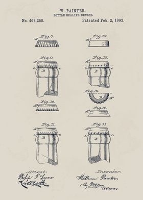 Bottle Sealing Device Patent