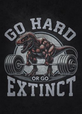 Gym T-Rex - Go Hard Or Go Extinct