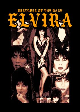 Elvira Mistress of the Dark Collage