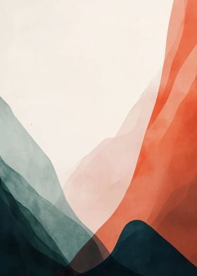 Abstract Mountain decor 