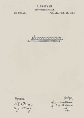 Eastman Photographic Film Patent