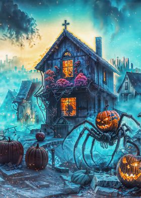 Halloween Spider &amp; Pumpkin