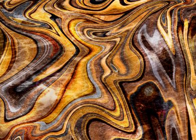 Golden Tigers Eye Abstract