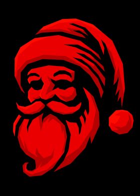 Red Santa Claus Illustration