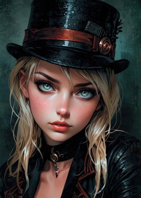 Steampunk Woman Portrait