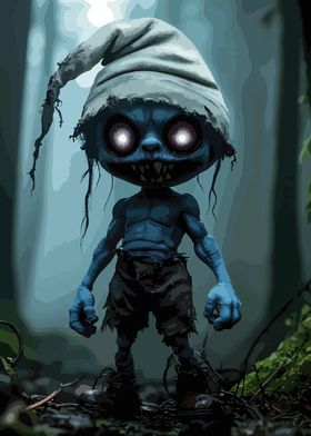 Creepy Blue Goblin