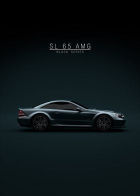 Black Mercedes-Benz SL 65 AMG Black Series - Green Tint