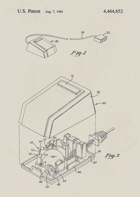 Computer Mouse Patent Drawing