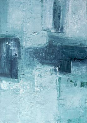 Abstract Blue and Green Painting