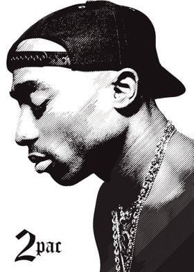 2Pac Portrait