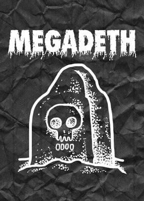 Megadeth Skull Gravestone