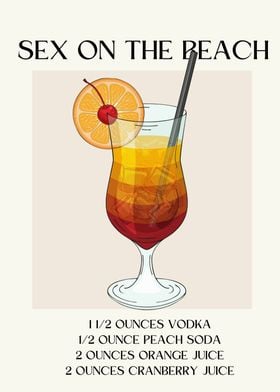 Sex on the Beach Cocktail